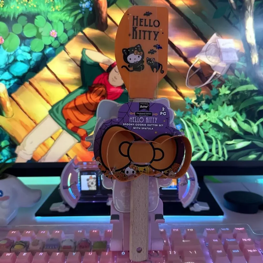 Hello Kitty Cutter Spatula Set 2 Pc 2024 Sanrio Halloween Spooky Cookie Baking